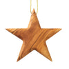 Weihnachtsdeko Baumschmuck Stern Anhänger aus Olivenholz