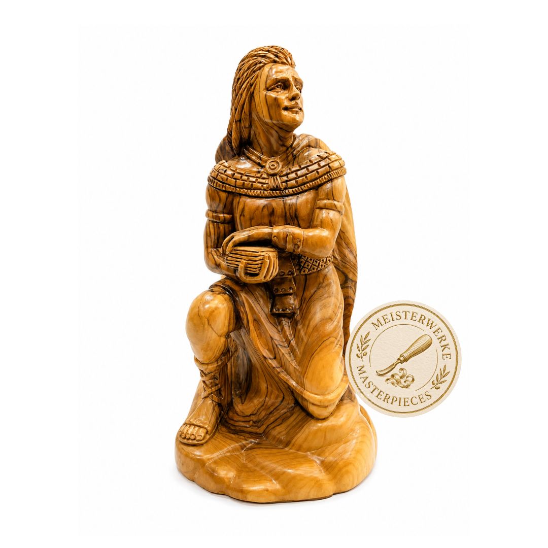 Nephi, Son of Lehi – Handcrafted Olive Wood Sculpture from Bethlehem