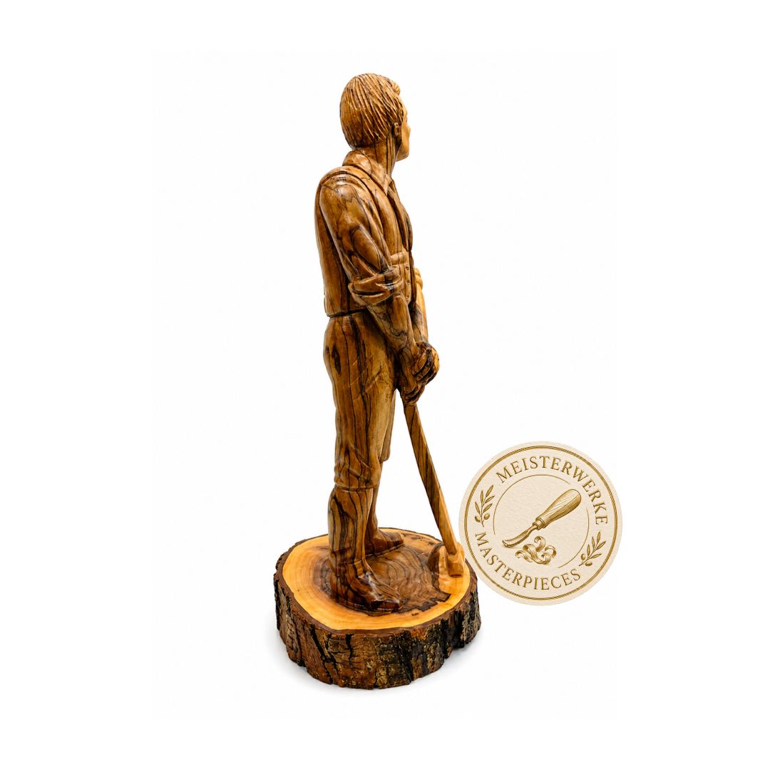 Joseph Smith - Handcrafted Olive Wood Sculpture from Bethlehem