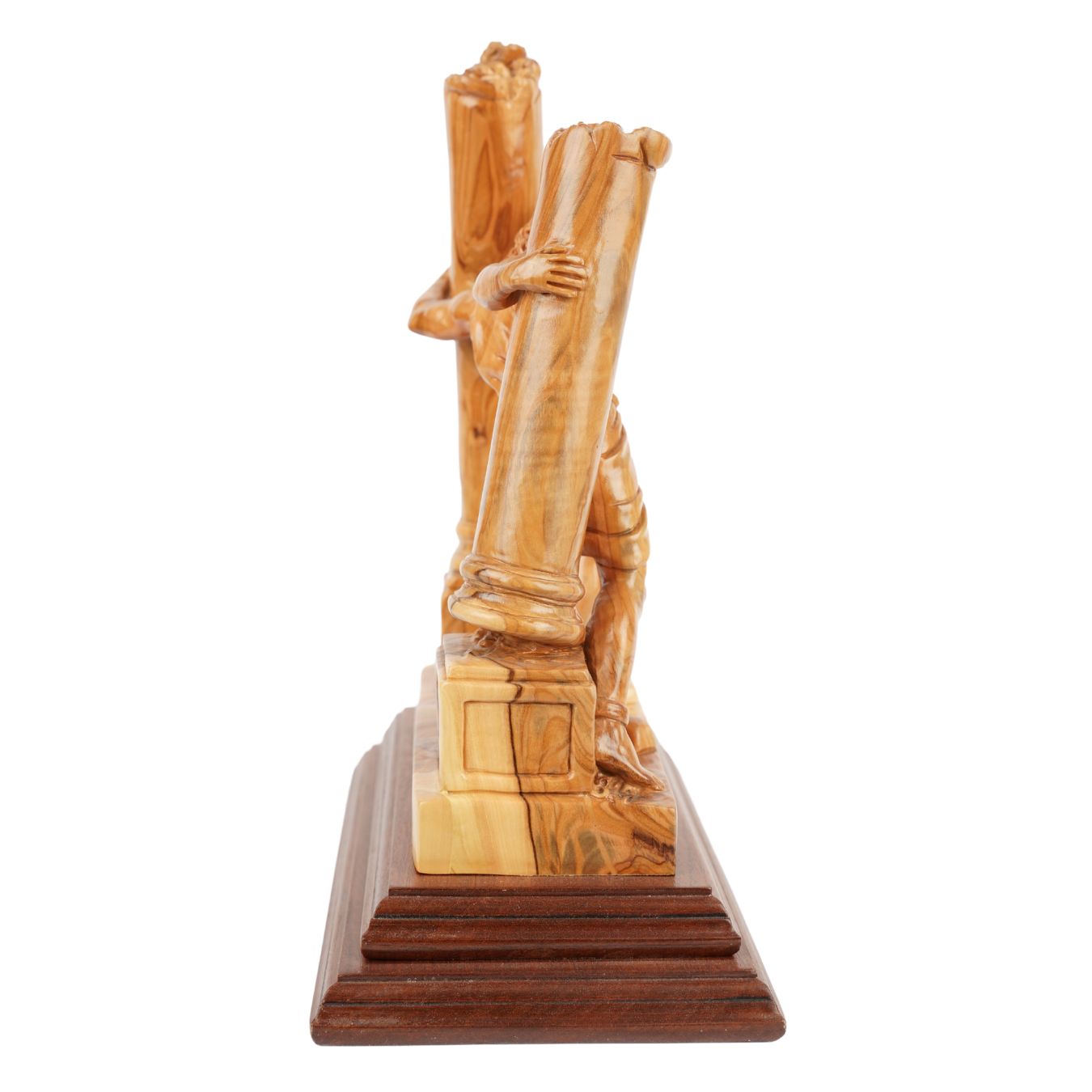 Hand-Carved Sculpture “Samson Destroys the Pillars” – Olive Wood Art from Bethlehem (28 cm)