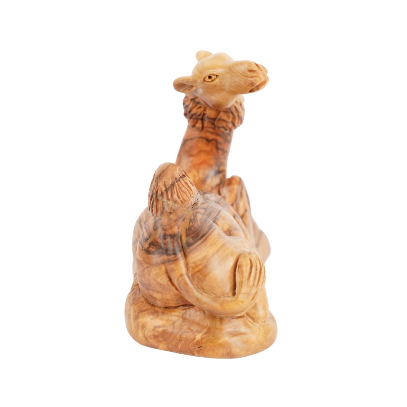 Hand-Carved Olive Wood Dromedary – Artistic Nativity Figure from Bethlehem (11.5 cm)