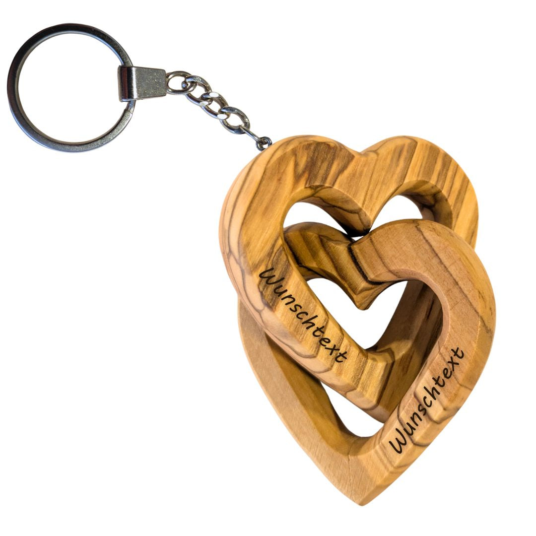 Keychain Connected Hearts