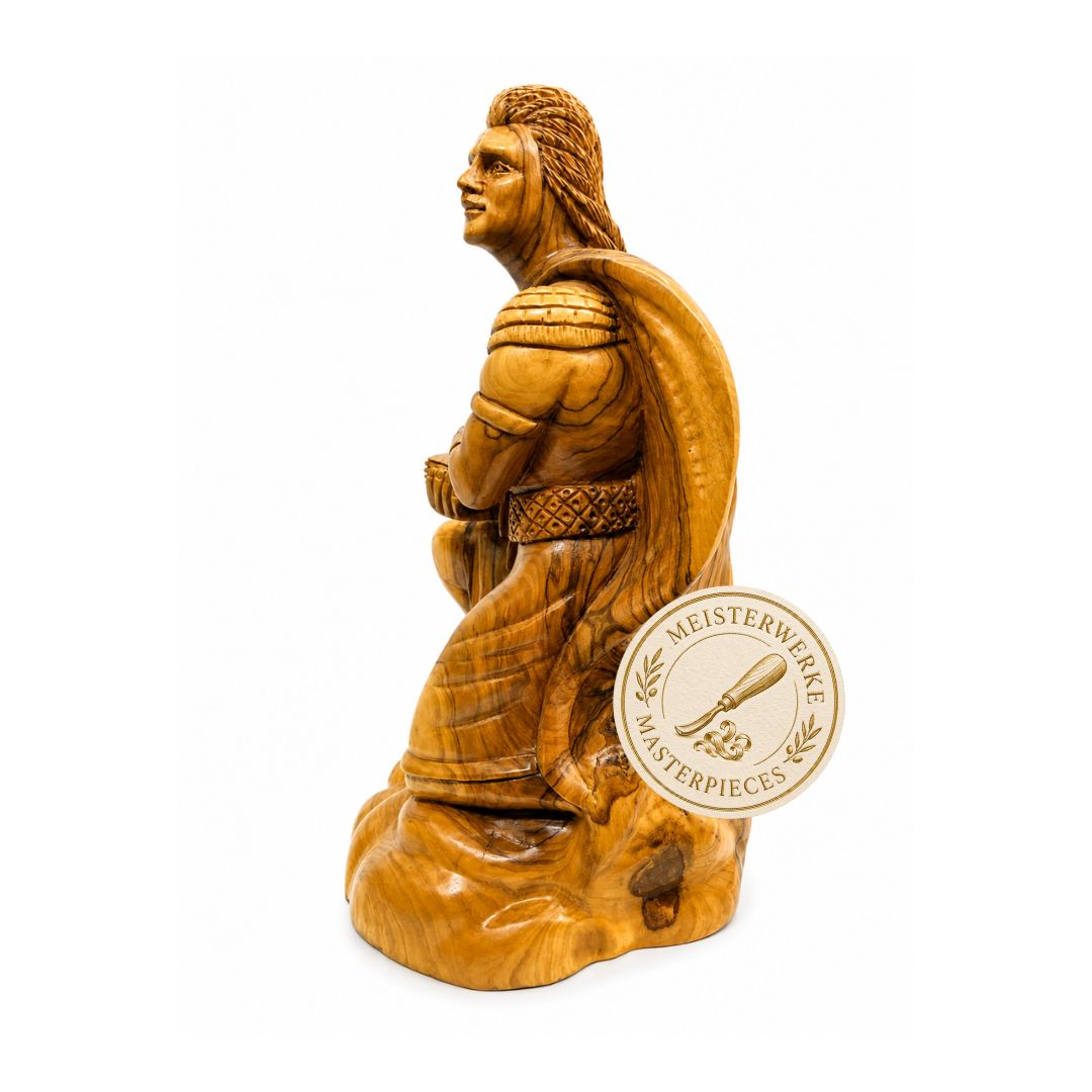 Nephi, Son of Lehi – Handcrafted Olive Wood Sculpture from Bethlehem