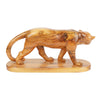 Hand-Carved Olive Wood Puma (large) – Exclusive Wooden Sculpture from Bethlehem (14 x 30 cm)