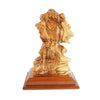 Hand-Carved Sculpture “Lion and Lamb” – Symbol of Peace Made of Olive Wood (30 cm)