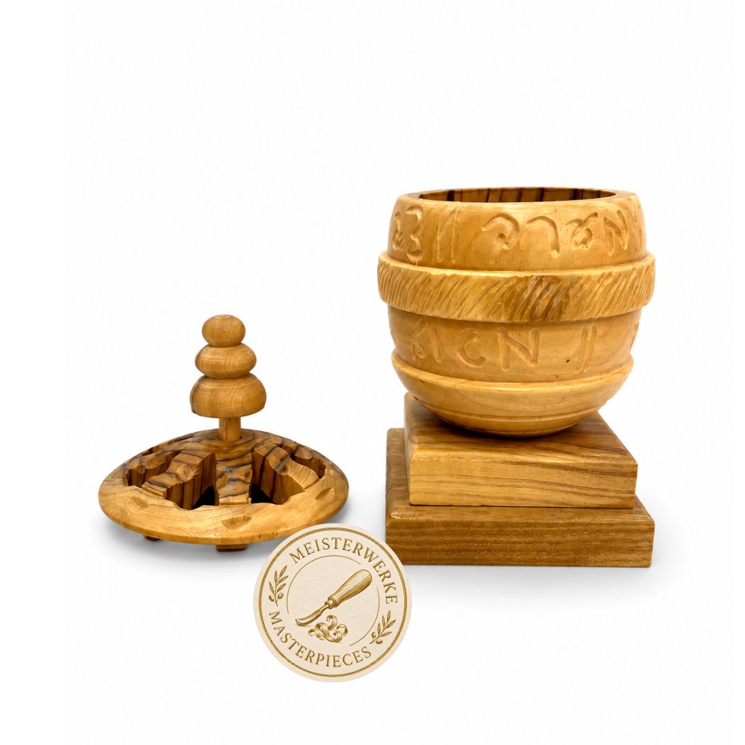 Liahona – Handcrafted Olive Wood Sculpture from Bethlehem
