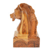 Hand-Carved Olive Wood Horsehead (small) – Exclusive Wooden Sculpture from Bethlehem (16 cm)