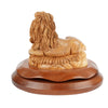 Löwe und Lamm – Symbol des Friedens aus Olivenholz (20 cm)
