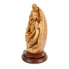 Heilige Familie mit Kind in den Armen – Handgeschnitzte Olivenholzskulptur aus Bethlehem (32 cm)