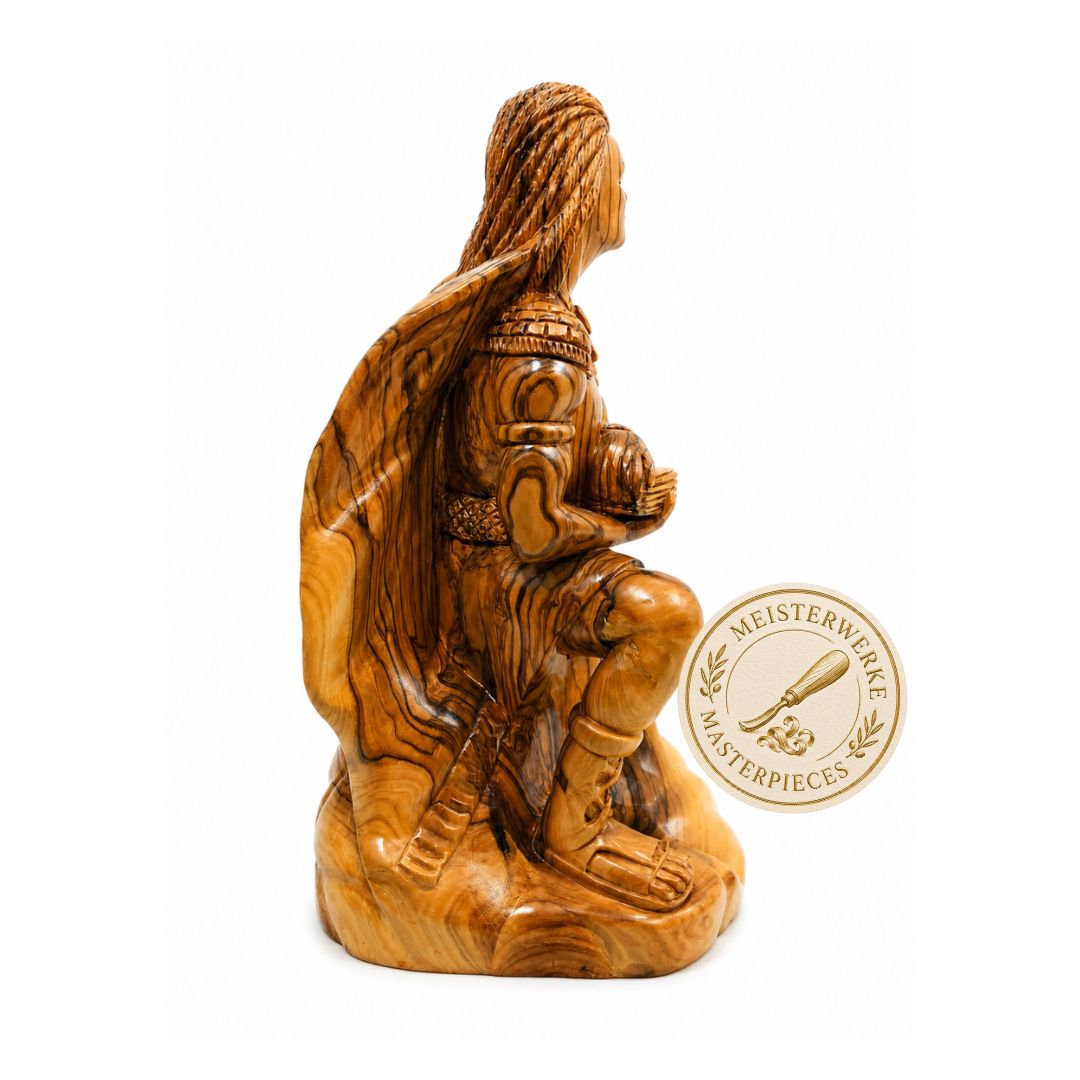 Nephi, Son of Lehi – Handcrafted Olive Wood Sculpture from Bethlehem