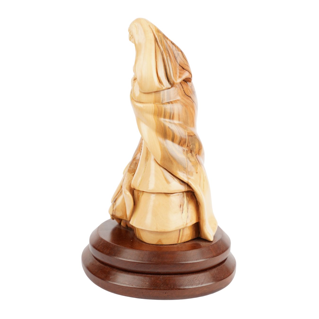 Holy Family with the Newborn – Hand-Carved Olive Wood Figure from Bethlehem (27 cm)