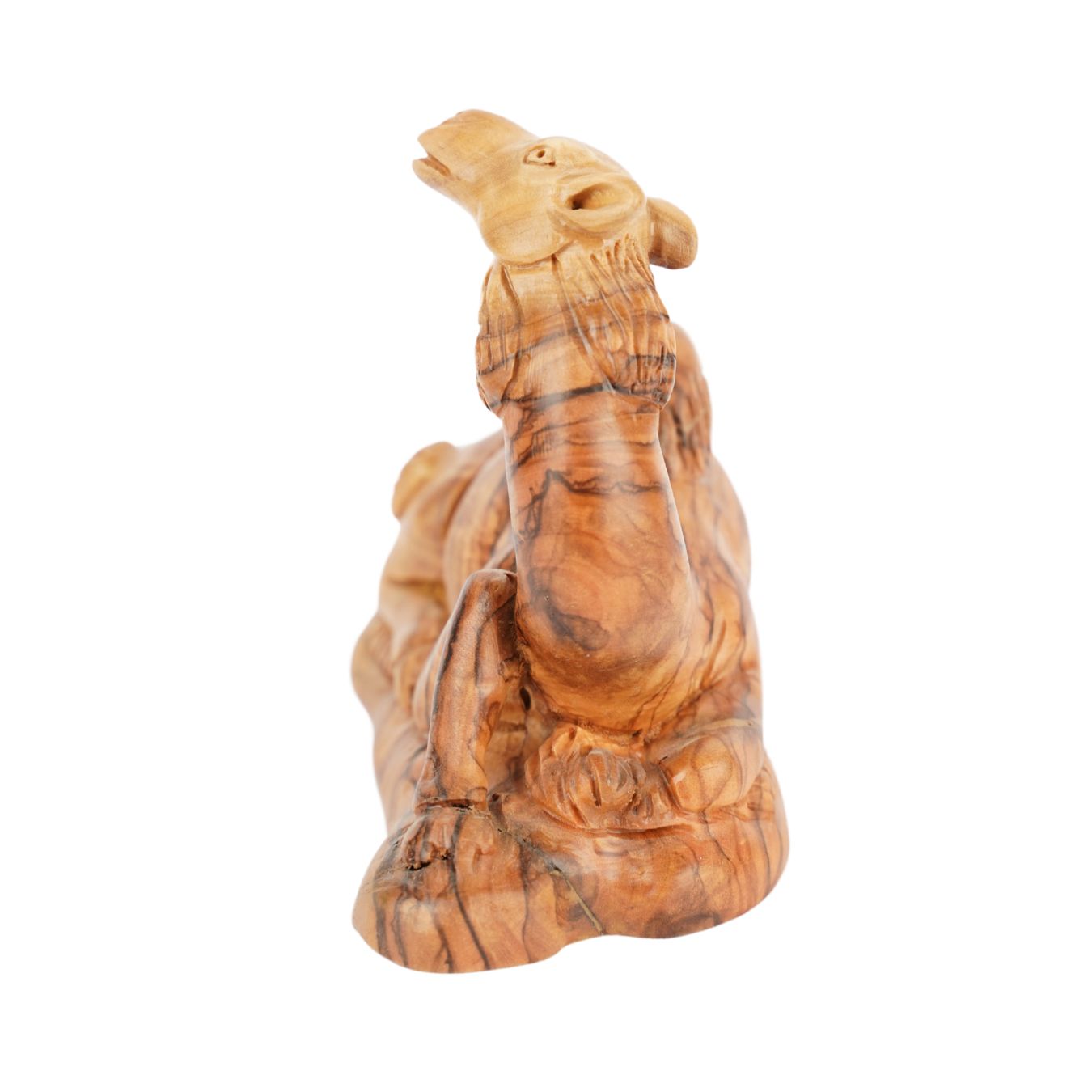 Hand-Carved Olive Wood Dromedary – Artistic Nativity Figure from Bethlehem (11.5 cm)