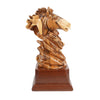Pferde-Duo aus Olivenholz – Handgeschnitzte Skulptur aus Bethlehem (26 cm)
