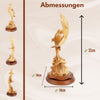 Zwei Delfine aus Olivenholz – Handgeschnitzte Skulptur aus Bethlehem (32 cm)