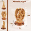 Handgeschnitzte Krippenszene mit Engel – Olivenholzskulptur aus Bethlehem (30 cm)