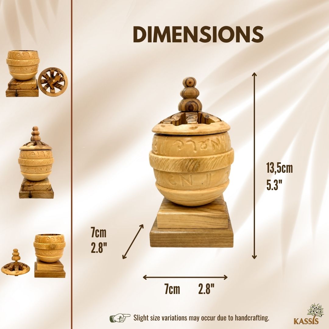 Liahona – Handcrafted Olive Wood Sculpture from Bethlehem