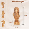 Hand-Carved Eagle Head Made of Olive Wood – Exclusive Wooden Sculpture from Bethlehem (23 cm)