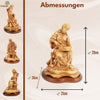 Handgeschnitzte Skulptur „Josef als Zimmermann“ – Olivenholzfigur aus Bethlehem (29 cm)