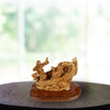 Hand-Carved Boat Scene “Jesus calms the storm” – Exclusive Olive Wood Sculpture from Bethlehem (36 cm)