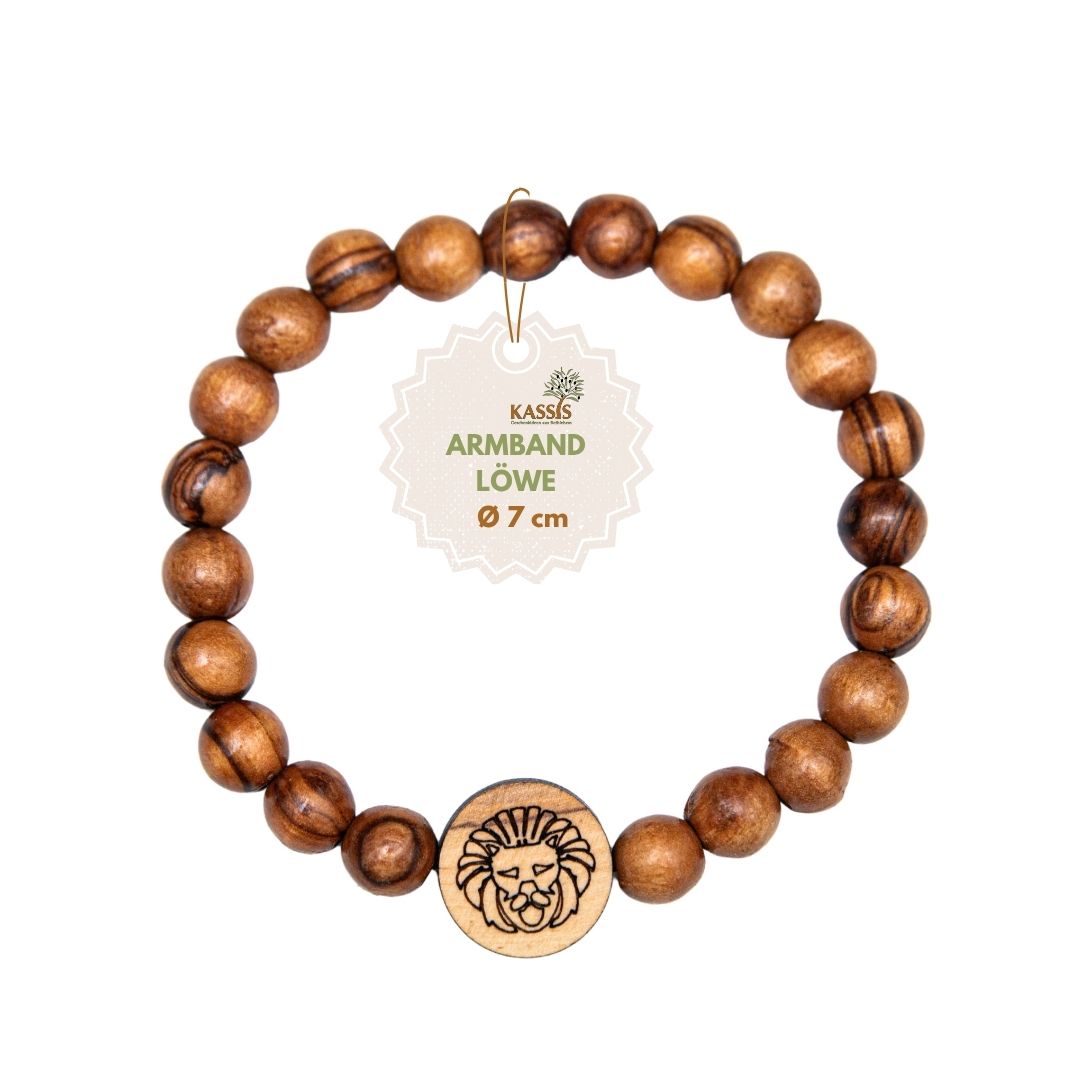 Olive Wood Bracelet with Zodiac Sign Charm | Personalized Beaded Bracelet for Women & Men, Birthday Gift