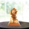 Hand-Carved Sculpture “Lion and Lamb” – Symbol of Peace Made of Olive Wood (30 cm)