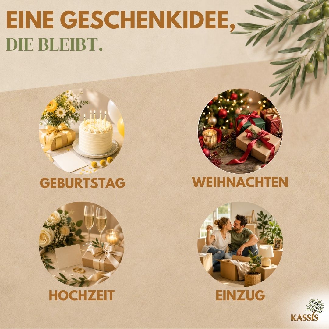 Schale aus Olivenholz Ø 12 cm | Handgefertigte Holzschale zum Servieren & Dekorieren