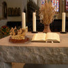 Hand-Carved Boat Scene “Jesus calms the storm” – Exclusive Olive Wood Sculpture from Bethlehem (36 cm)