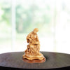 Handgeschnitzte Skulptur „Josef als Zimmermann“ – Olivenholzfigur aus Bethlehem (29 cm)