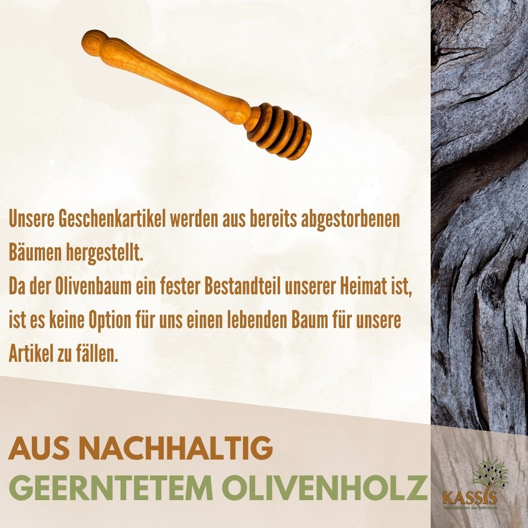 Olive Wood Honey Spoon
