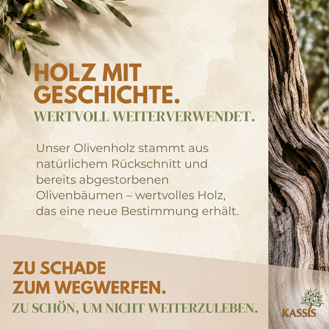 Baguetteschale aus Olivenholz | Brotschale & Servierschale aus Holz