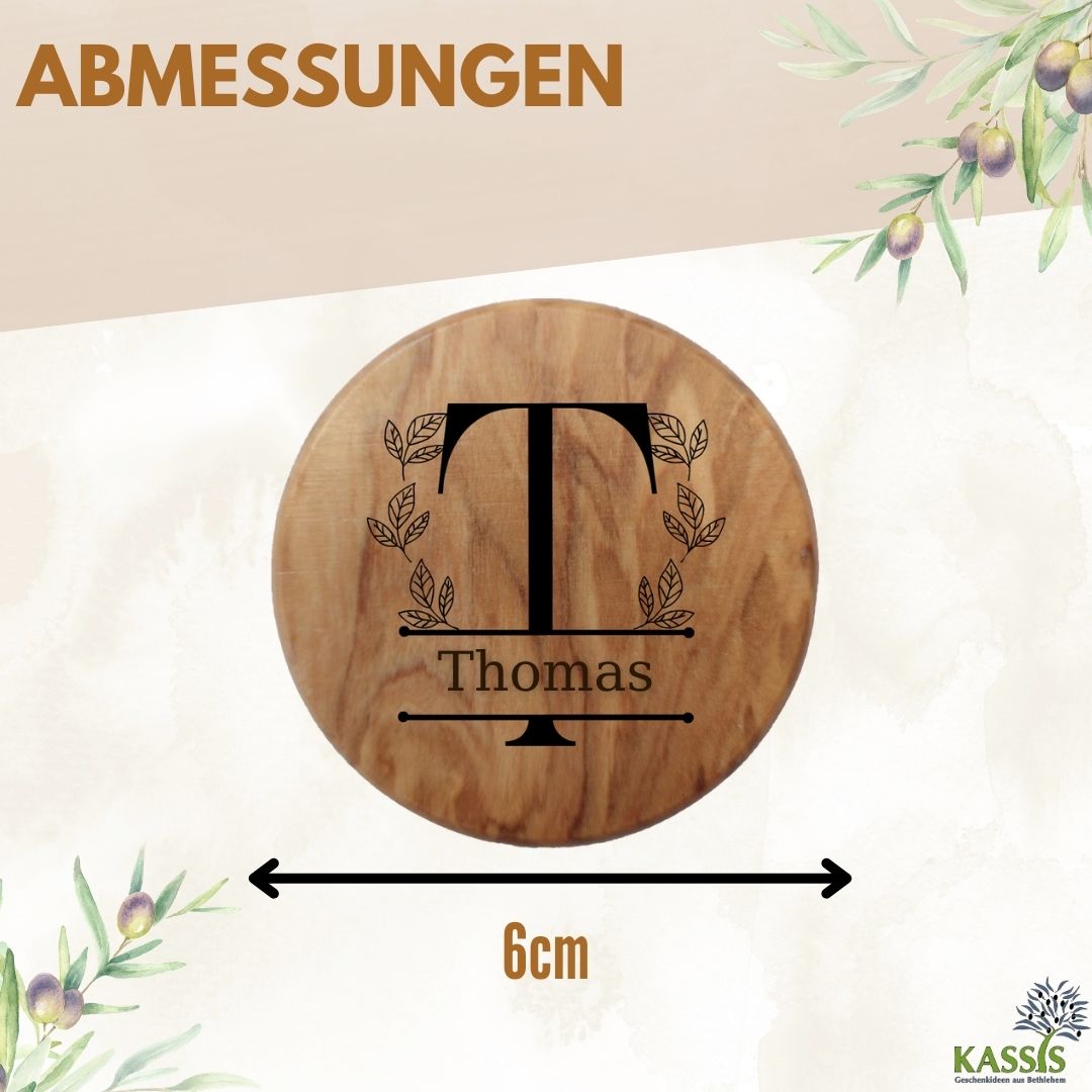 Personalized Olive Wood Bottle Opener with Engraving & Magnet | Gift for Men, Father's Day, Birthday
