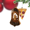 Weihnachtsdeko Baumschmuck Krippe in Glocke mit Rinde 3er Set