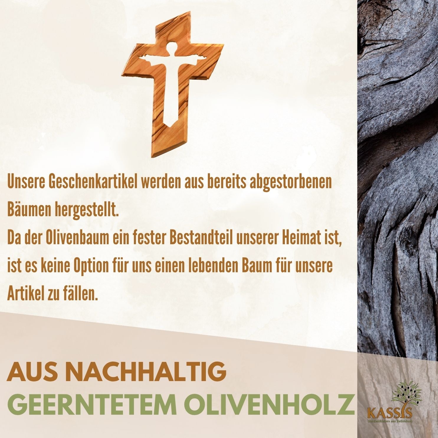 Olive Wood Cross with the Risen Jesus (13 cm) | Wall Cross as a Gift for Baptism, First Communion, and Confirmation
