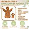 Guardian Angel as a Hand Flatterer Made of Olive Wood