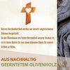 Olivenholz Wandkreuz mit Herz