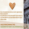 Personalised Olive Wood Heart Palm Stone with Engraving