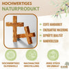 Schlichtes Wandkreuz aus Olivenholz