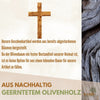 Schlichtes Wandkreuz aus Olivenholz
