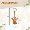 Personalised Keychain Hand Flatterer Guardian Angel