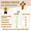 Personalisiertes Kreuz mit dem Heiligen Geist - handgefertigt aus Olivenholz