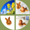 Osterdeko Eierständer Hase Tischdeko aus Olivenholz