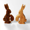 Easter Decoration Easter Bunny with Egg Table Decoration Made of Olive Wood (with Bark)