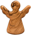 Guardian Angel as a Hand Flatterer Made of Olive Wood