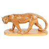 Hand-Carved Olive Wood Puma (large) – Exclusive Wooden Sculpture from Bethlehem (14 x 30 cm)
