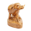 Hand-Carved Olive Wood Ox – Exclusive Wooden Sculpture from Bethlehem (18 cm)