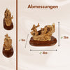 Hand-Carved Boat Scene “Jesus calms the storm” – Exclusive Olive Wood Sculpture from Bethlehem (36 cm)