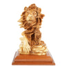 Hand-Carved Sculpture “Lion and Lamb” – Symbol of Peace Made of Olive Wood (30 cm)